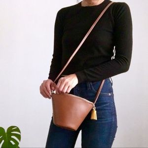 LAST CALL!! NWT Vegan Leather Tassel Crossbody Bag